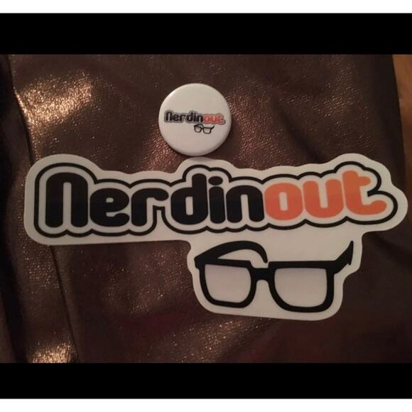 Collectable Nerdin out Pin and sticker - Picture 1 of 1